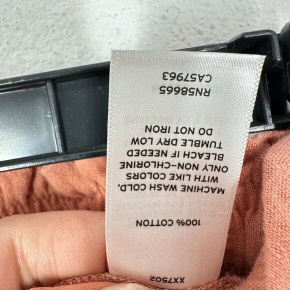 Treasure & Bond Nordstrom Girls Brushed Cotton Peach Pink Wide Leg Sweats Medium - Picture 3 of 6